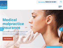 Tablet Screenshot of cosmetic-insurance.com